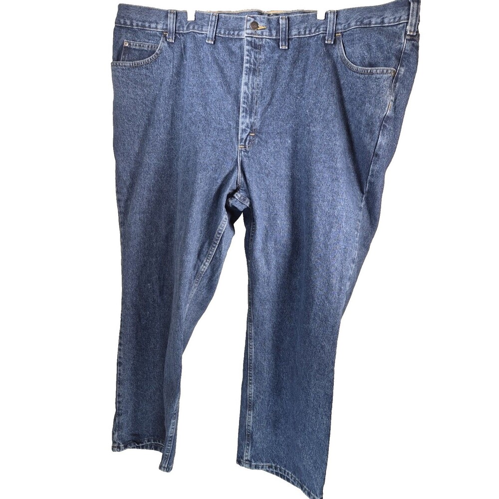 Lee Riders Mens Relaxed Fit Jeans Size 54 x 30 Blue Denim 5 Pocket Big & Tall